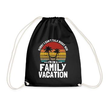 Road Trip Holiday Family Holiday Family Gift - Drawstring Bag - black - Front