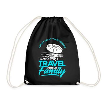 Road Trip Holiday Family Holiday Family Gift - Drawstring Bag - black - Front