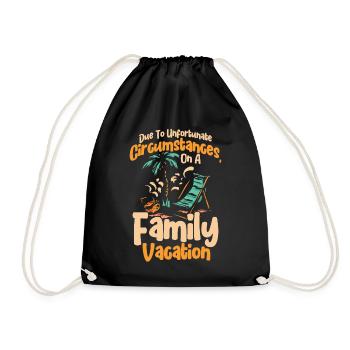 Road Trip Holiday Family Holiday Family Gift - Drawstring Bag - black - Front