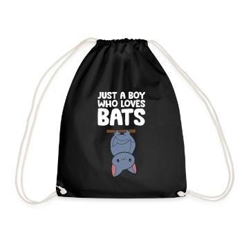 Juste un garçon qui aime les chauves-souris - Sac de sport léger - noir - Devant