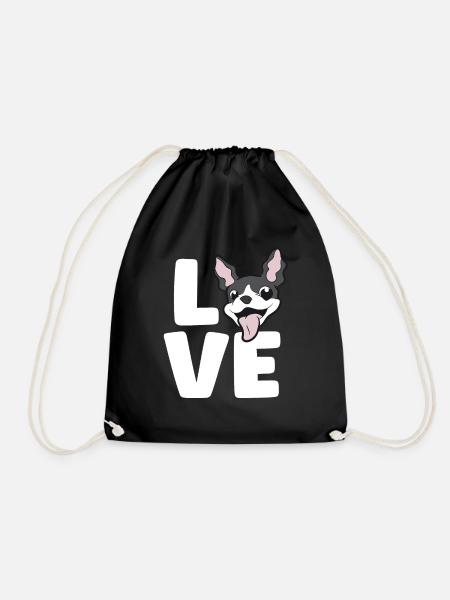 Boston Terrier Hundehalter Liebe Boston Terrier - Turnbeutel - Schwarz