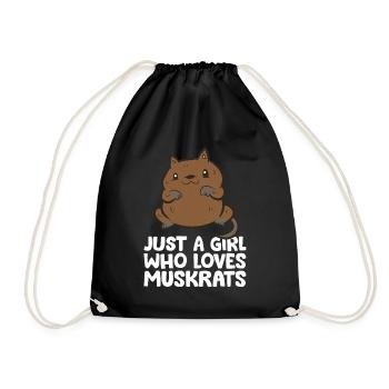Juste une fille qui aime les rats musqués - Sac de sport léger - noir - Devant
