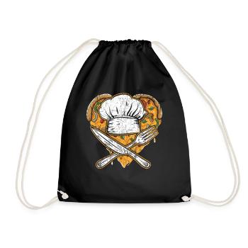 Pizza Chef Pizza Lover Cuisine italienne Piz - Sac de sport léger - noir - Devant