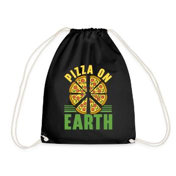 Pizza On Earth Pizza Lovers Cuisine italienne - Sac de sport léger - noir - Devant