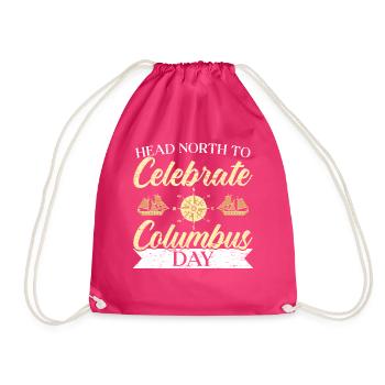 Départ vers le nord pour célébrer la journée du navigateur Kolumbu - Sac de sport léger - fuchsia - Devant