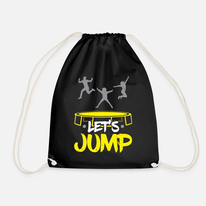 Let's Jump Trampoliner Trampolinspringen Trampolin - Turnbeutel - Schwarz