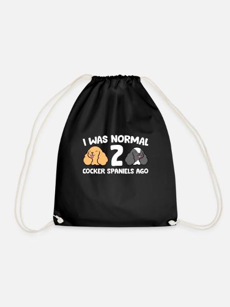 Cocker Propriétaire de Cocker J’étais Normal 2 Cocker - Sac de sport léger - noir