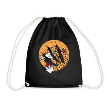 Cheetah Whisperer Wildlife Animal Keeper - Drawstring Bag - black - Front