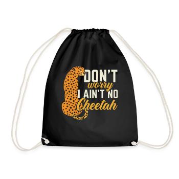 Ne vous inquiétez pas, je ne suis pas un gardien de zoo animalier guépard - Sac de sport léger - noir - Devant