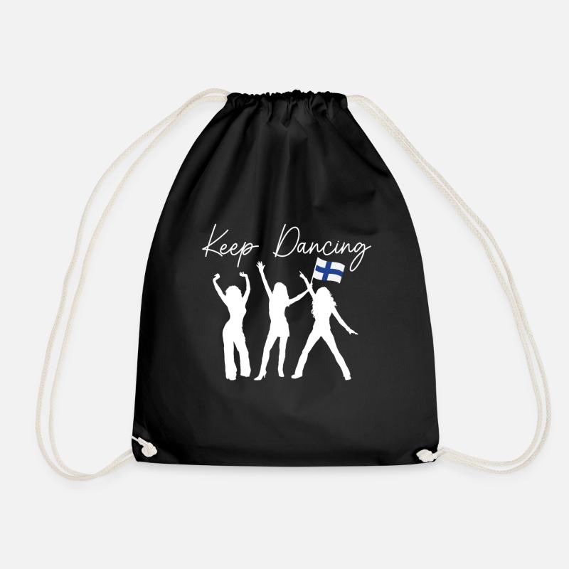 Finnland Ministerpräsidentin - Keep Dancing - Turnbeutel - Schwarz