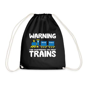 L’avertissement peut parler spontanément des trains - Sac de sport léger - noir - Devant