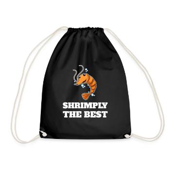 Shrimply Les meilleurs amateurs de crevettes - Sac de sport léger - noir - Devant