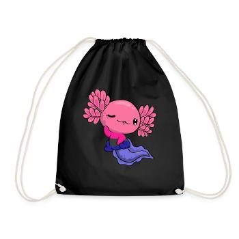 Omnisexual Pride Kawaii Axolotl Omnisexual Fl - Sac de sport léger - noir - Devant