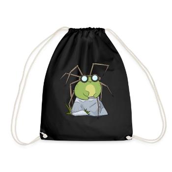 Biopunk Kawaii Frosch Niedliche Biopunk-Ästhetik - Turnbeutel - Schwarz - Vorne