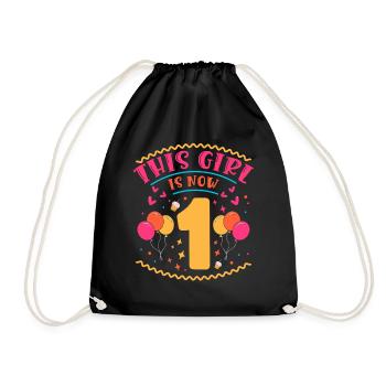 Cette fille est maintenant 1 | Thème Cupcake - Sac de sport léger - noir - Devant