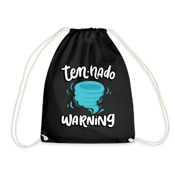 Ten-nado Warning 10th Birthday | Tornade - Sac de sport léger - noir - Devant