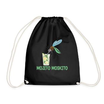 Mojito Mosquito | Funny beer shirt | Funny - Drawstring Bag - black - Front