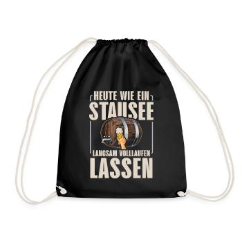 SLOWLY FILL UP LIKE A RESERVOIR TODAY - Drawstring Bag - black - Front