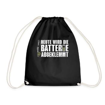 AUJOURD’HUI LA BATTERIE EST DÉCONNECTÉE Amateurs de bière - Sac de sport léger - noir - Devant