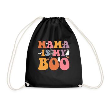 Mama Is My Boo Gespenstische - Turnbeutel - Schwarz - Vorne