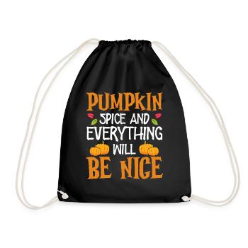 Épice de citrouille et tout sera bien costume d’Halloween - Sac de sport léger - noir - Devant