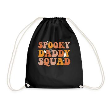 Spooky Daddy Squad Fête costumée d’Halloween - Sac de sport léger - noir - Devant