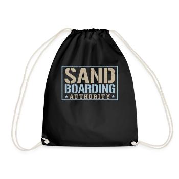 Sanboarding Authority Boardsport Sandboarding - Drawstring Bag - black - Front