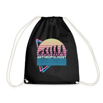 Anthropologist Anthropology Retro - Drawstring Bag - black - Front
