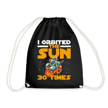 J’ai orbité autour du soleil 30 fois 30e anniversaire Bday - Sac de sport léger - noir - Devant