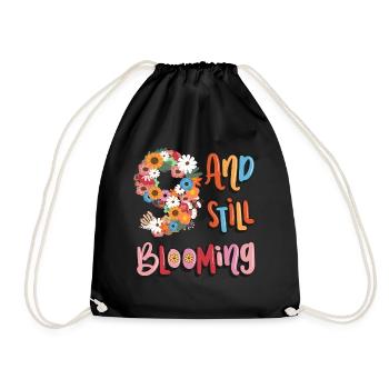 9 Et encore des filles en fleurs fleuries 9. - Sac de sport léger - noir - Devant