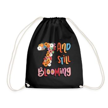 7 Et encore des filles en fleurs fleuries 7. - Sac de sport léger - noir - Devant
