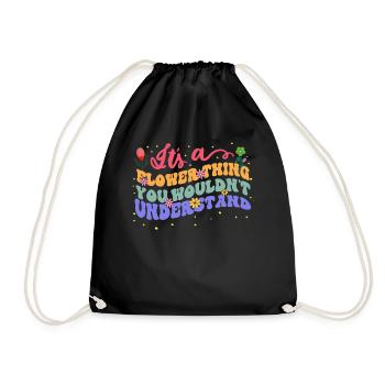 C’est une chose de fleur que vous ne comprenez pas - Sac de sport léger - noir - Devant