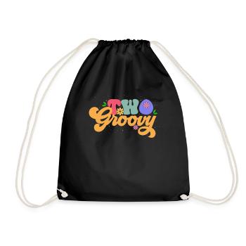 Two Groovy Gardeners Bloom On - Leisure With - Drawstring Bag - black - Front