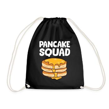 Pancakes - Pancake Squad - Drawstring Bag - black - Front