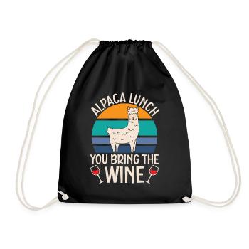Alpaca Lunch Vous apportez le buveur de vin Lla - Sac de sport léger - noir - Devant