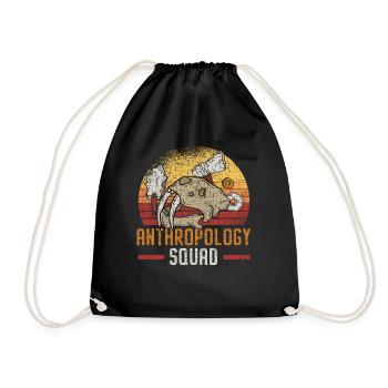 Anthropology Cadre Science Anthropologist Foss - Drawstring Bag - black - Front