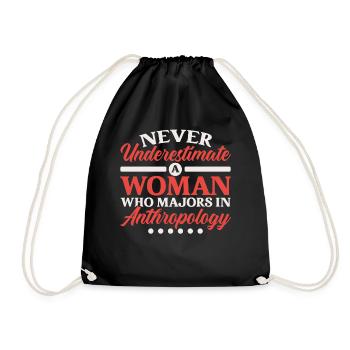 Anthropology Teacher Science Anthropologist - Drawstring Bag - black - Front