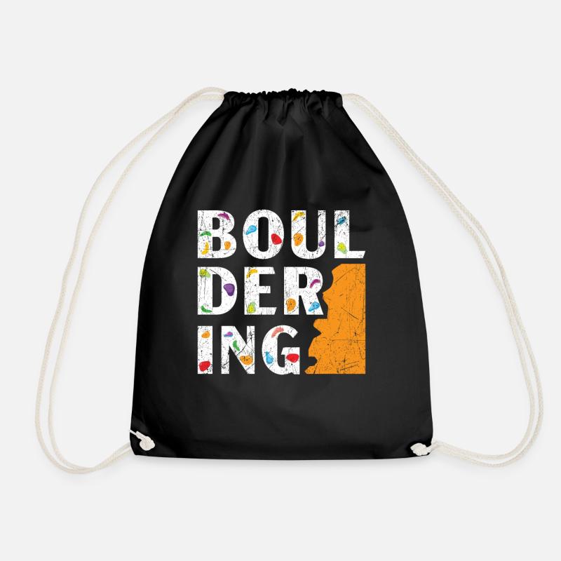 Boulderer Felskletterer Bergsteigen Bouldern - Turnbeutel - Schwarz