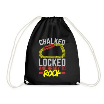 Craie verrouillée et prête à faire du bloc - Sac de sport léger - noir - Devant