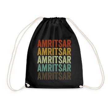 Amritsar India Rétro Vintage - Sac de sport léger - noir - Devant
