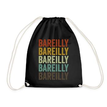 Bareilly India Rétro Vintage - Sac de sport léger - noir - Devant