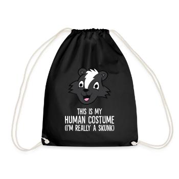 C’est mon costume humain, je suis vraiment une mouffette - Sac de sport léger - noir - Devant