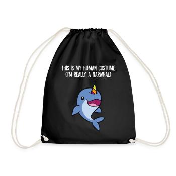 C’est mon costume humain je suis vraiment - Sac de sport léger - noir - Devant