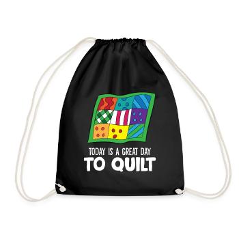 Aujourd’hui est un grand jour pour la courtepointe - Sac de sport léger - noir - Devant