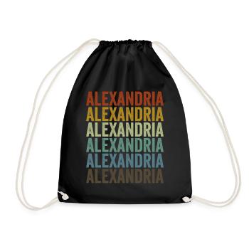Alexandria Ägypten Retro Vintage - Turnbeutel - Schwarz - Vorne