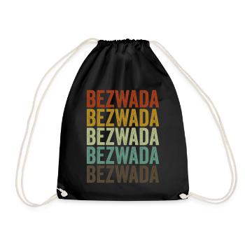 Bezwada India Rétro Vintage - Sac de sport léger - noir - Devant