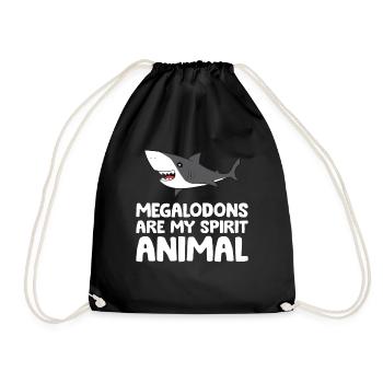 Les mégalodons sont mon animal d’âme Megalodon shark - Sac de sport léger - noir - Devant