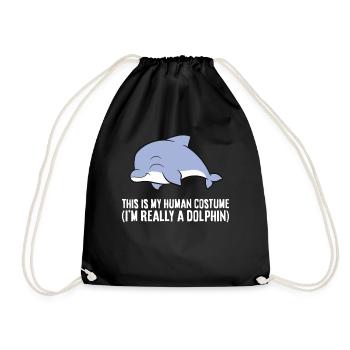 C’est mon costume humain je suis vraiment - Sac de sport léger - noir - Devant