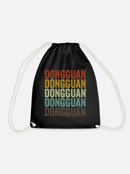 Dongguan China Retro Vintage - Turnbeutel - Schwarz