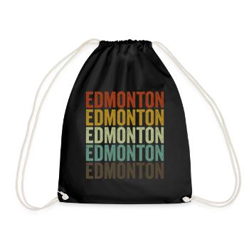Edmonton Canada Rétro Vintage - Sac de sport léger - noir - Devant
